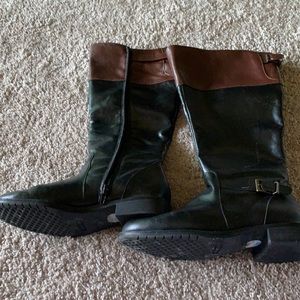 Black and Brown Boots
